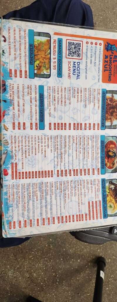 El Langostino Azul menu 4